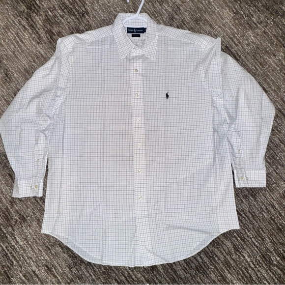 Ralph Lauren Other - Ralph Lauren Men's Checkered Button-Down Bussiness Office Dress Shirt‎ 16 1/2